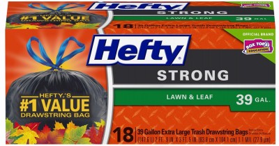 Strong Lawn & Leaf Bags, 18-Ct., 39 Gallon – E86720