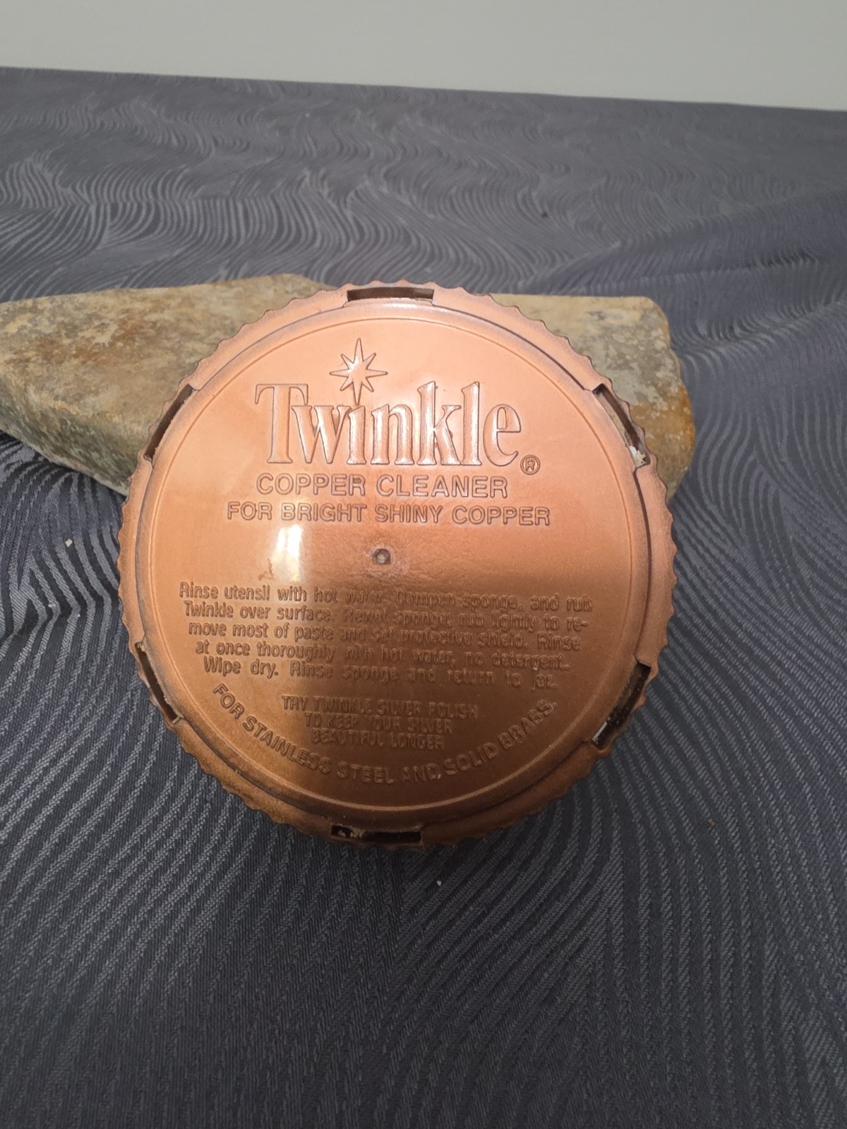 Vintage Twinkle Brass & Copper Cleaning Kit Box – Retro Kitchen Display Or Prop