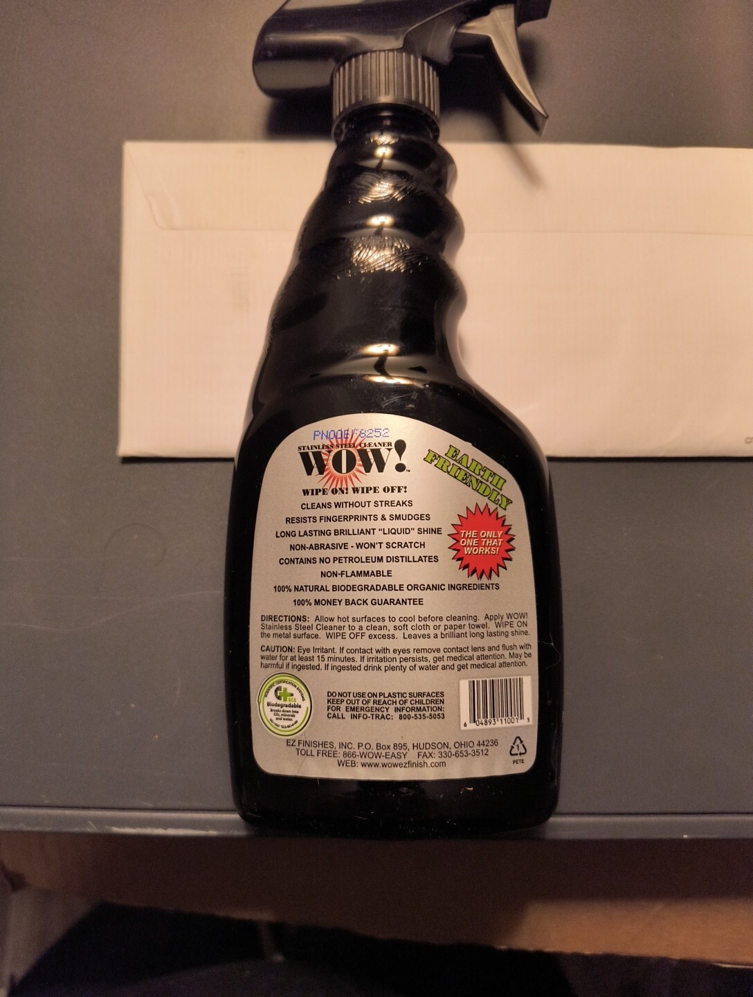 WOW Stainless Steel Polish 16 oz Spray Bottle | 2 Pack