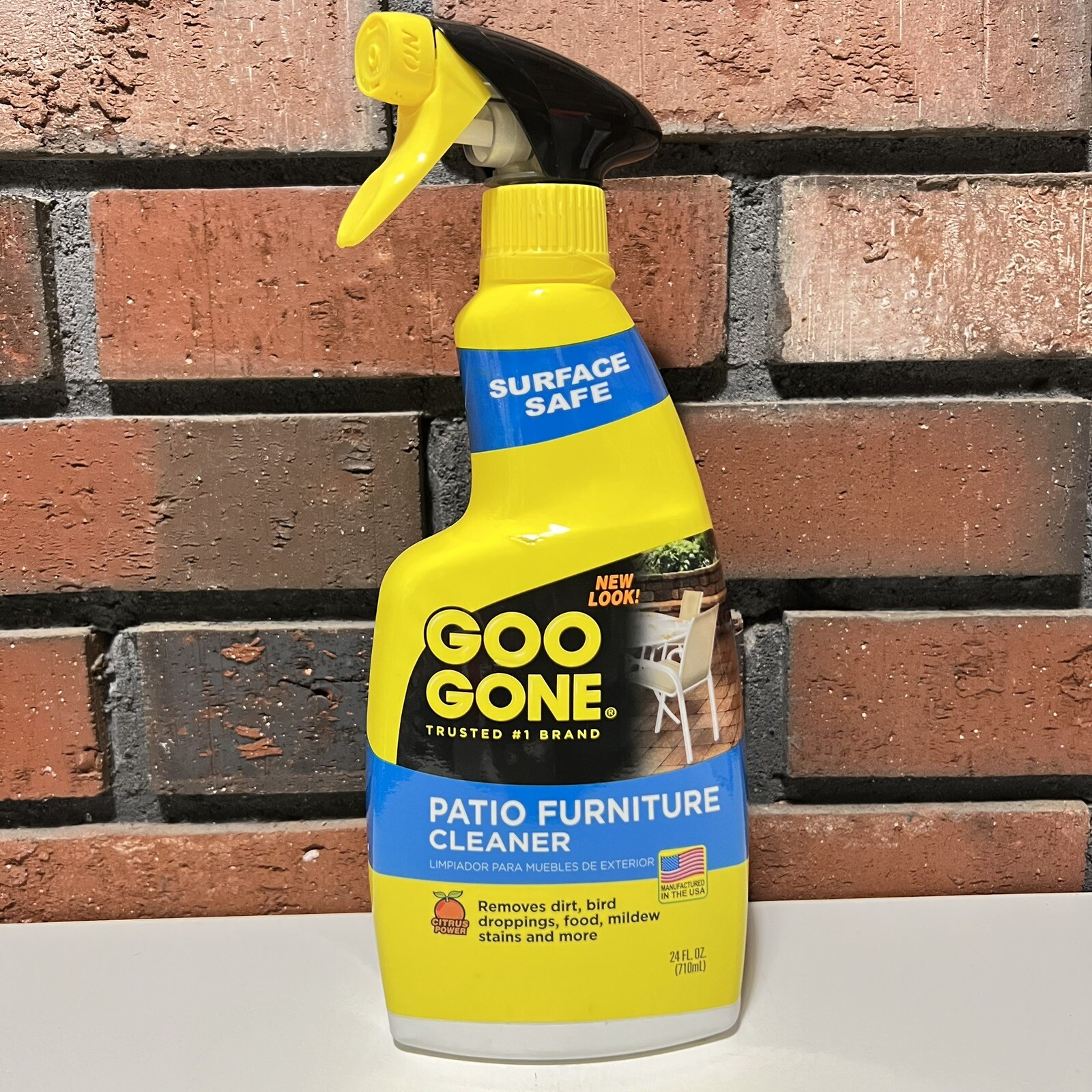 Goo Gone Outdoor Patio Furniture Cleaner Wicker Cushion Spray 24 Oz New