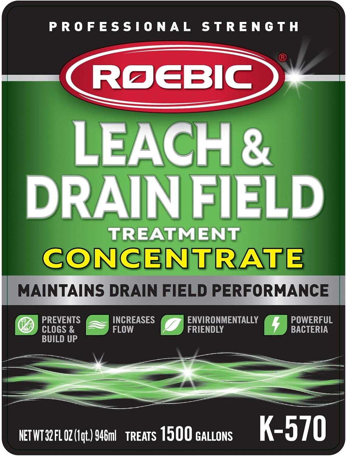 Professional Strength 32oz Biodegradable Drain Opener – Clog Relief Solution
