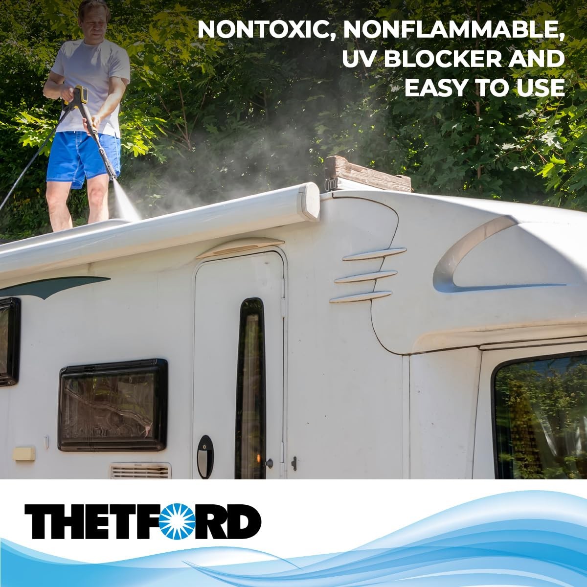 32512 Premium RV Rubber Roof Cleaner and Conditioner-32, 32 fl. oz