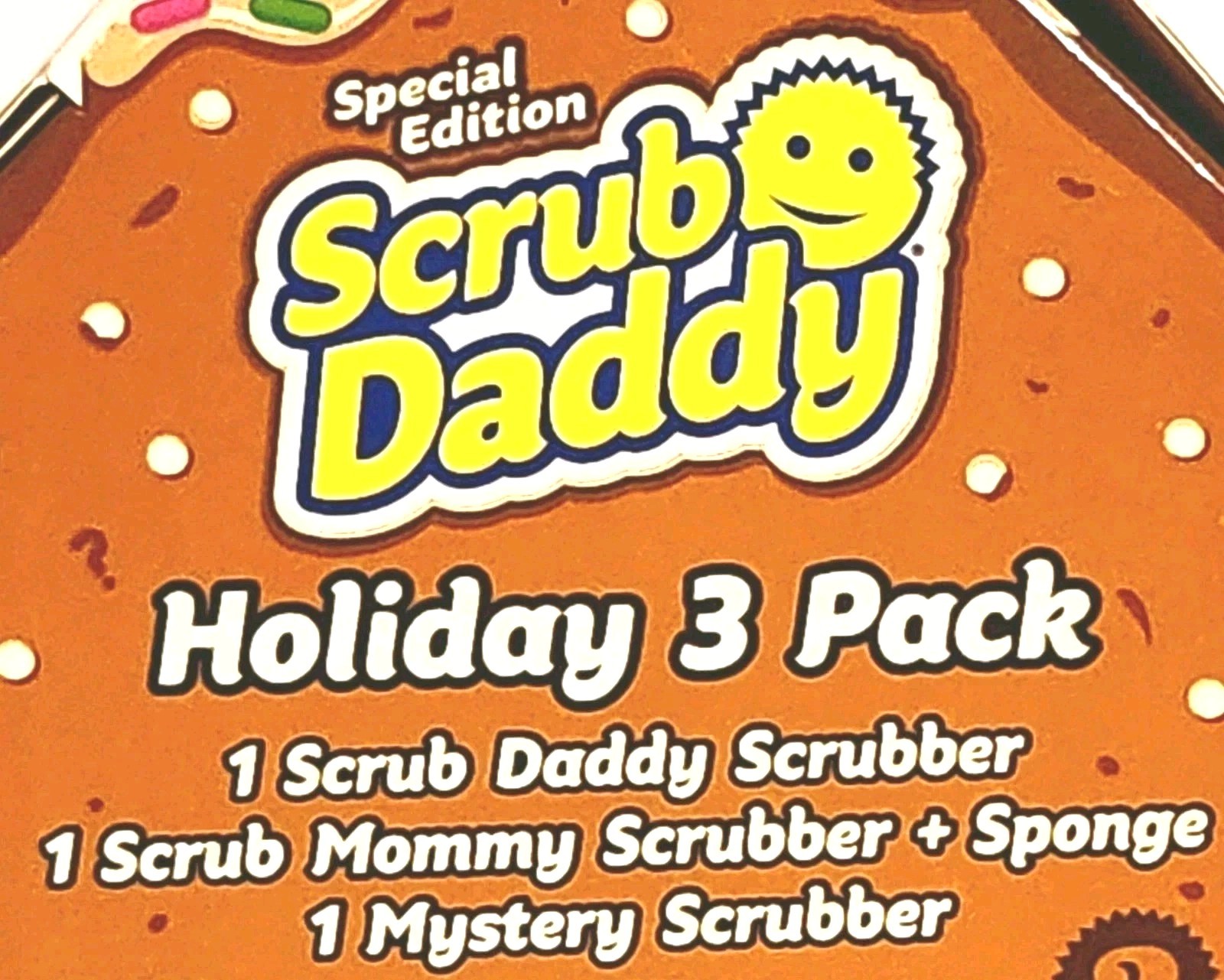 Scrub Daddy + Mommy Scrubber + Holiday Mystery Scrubber, 3 Pack, Special Edition