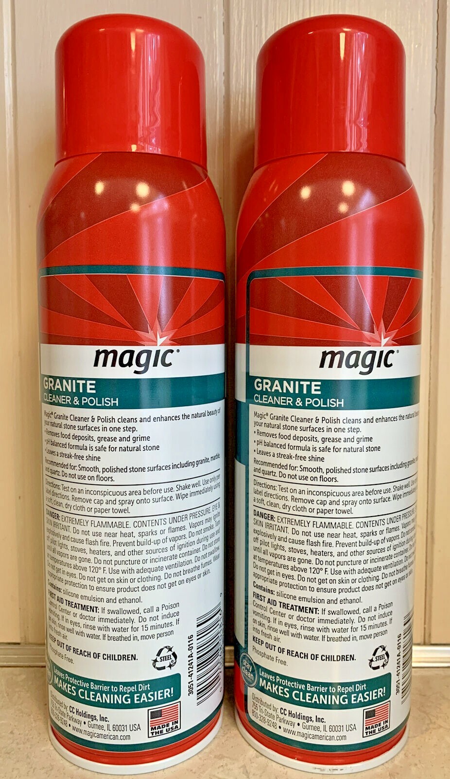 Magic Granite Cleaner & Polish Aerosol 17 Oz Discontinued New Marble Quartz (2)