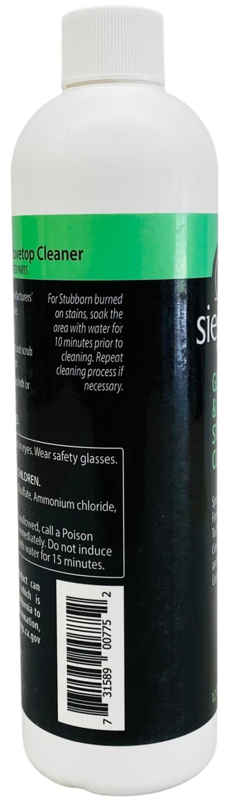 775L – Siege 12 Ounce Earth Friendly Glass & Ceramic Stove-top Cleaner
