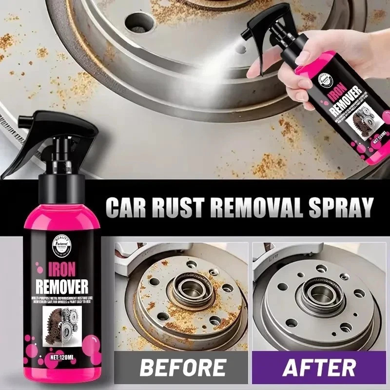 All-Purpose Rust Remover Spray 120ML Fast-Acting Iron Oxidation Eliminator 1 Pck