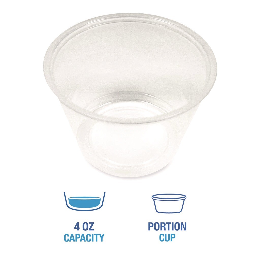 Boardwalk PRTN4TS 4 oz Souffle/Portion Cups – Translucent (2500/CT) New