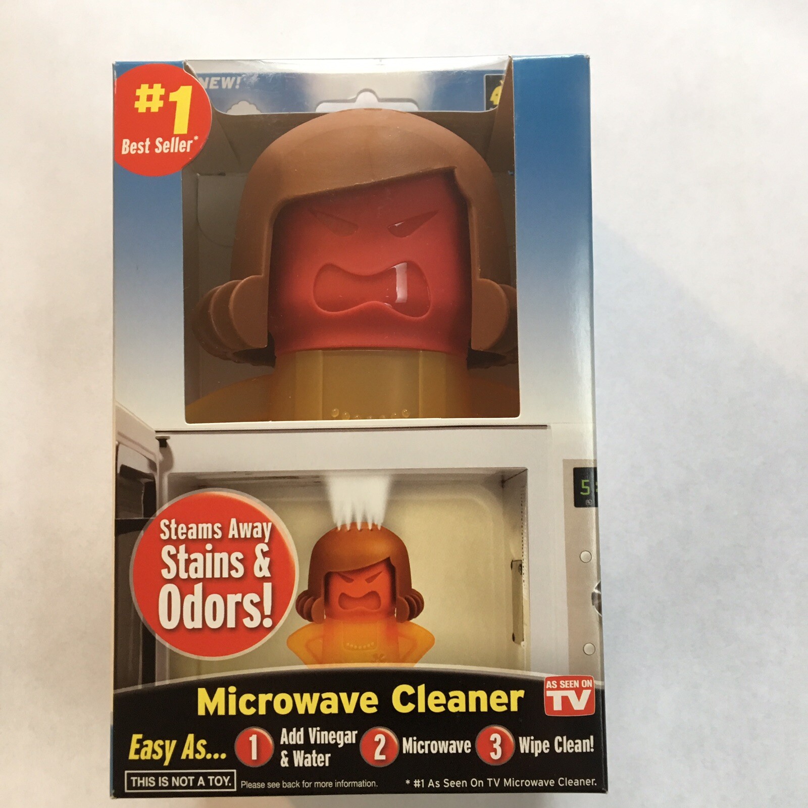 Angry Mama Microwave Cleaner Steam Cleaning Gadget NIB