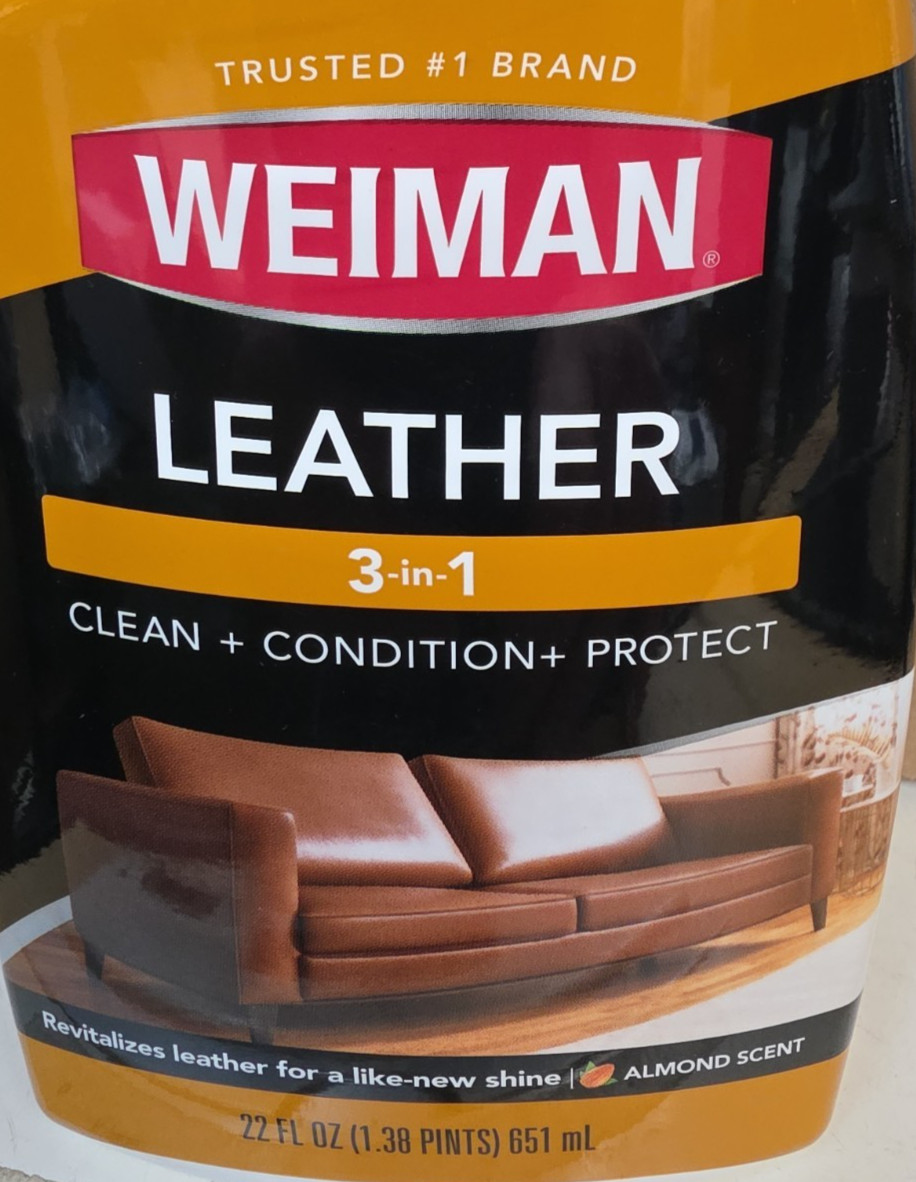 Weiman LEATHER/CLEAN+CONDITION+PROTECT/22 FL.OZ./ALMOND SCENT