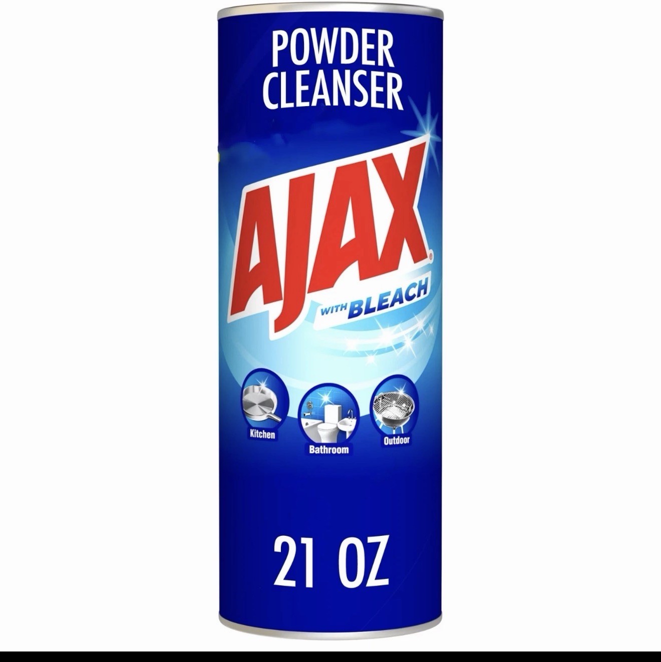 Ajax Powder Cleanser 21 oz Scratch Free Easy Rinse Formula With Bleach