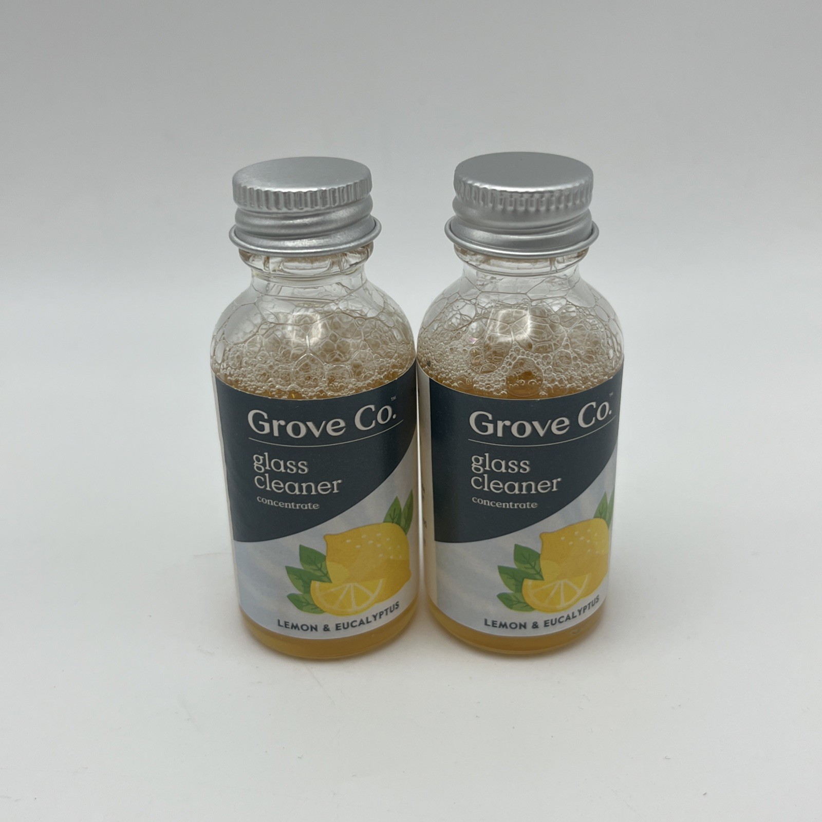 Grove Co. Lemon & Eucalyptus Glass Cleaner Concentrates (2 Pack)