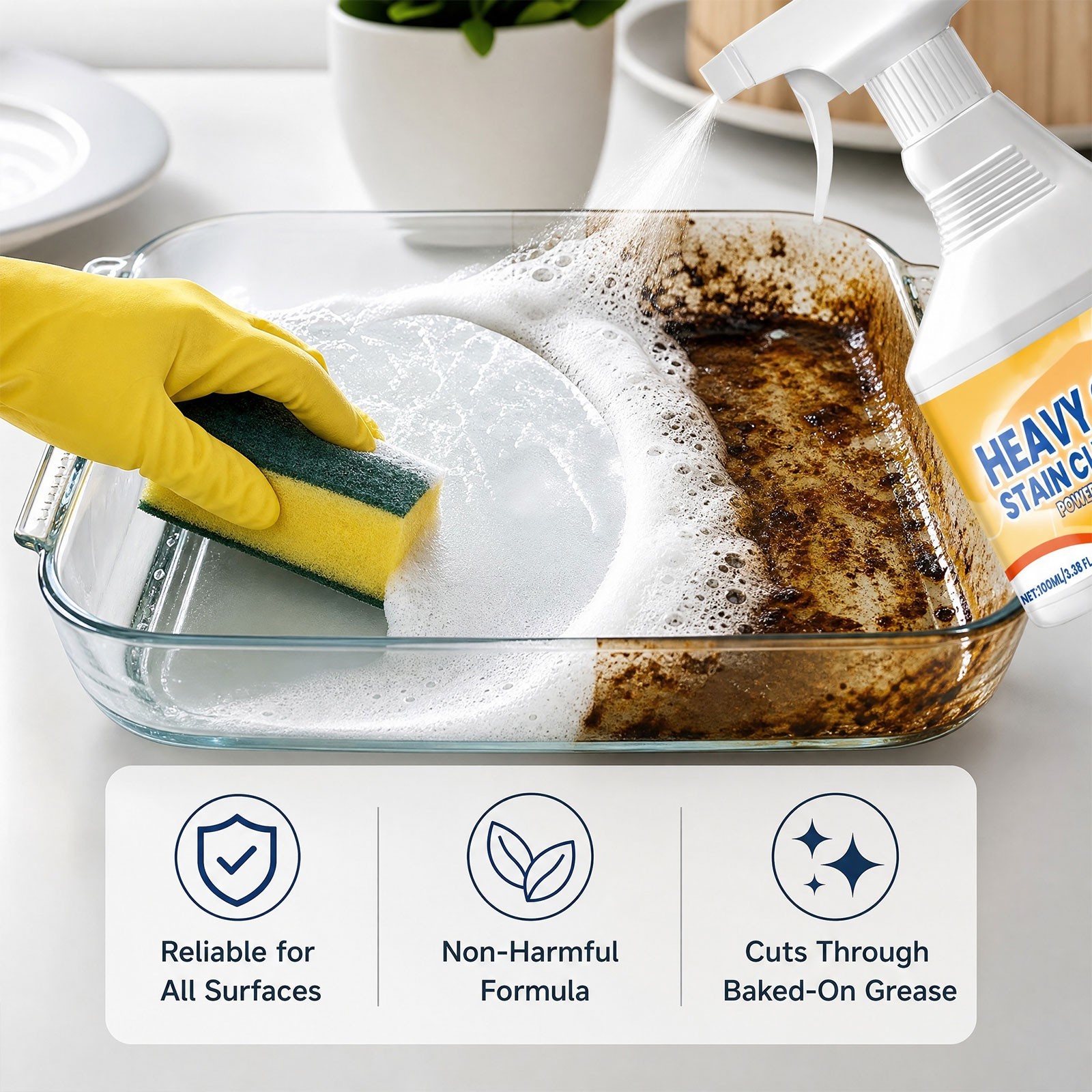 Tiktrove Grease Cleaner – Heavy Duty Degreaser for Oven Stove & Kitchen