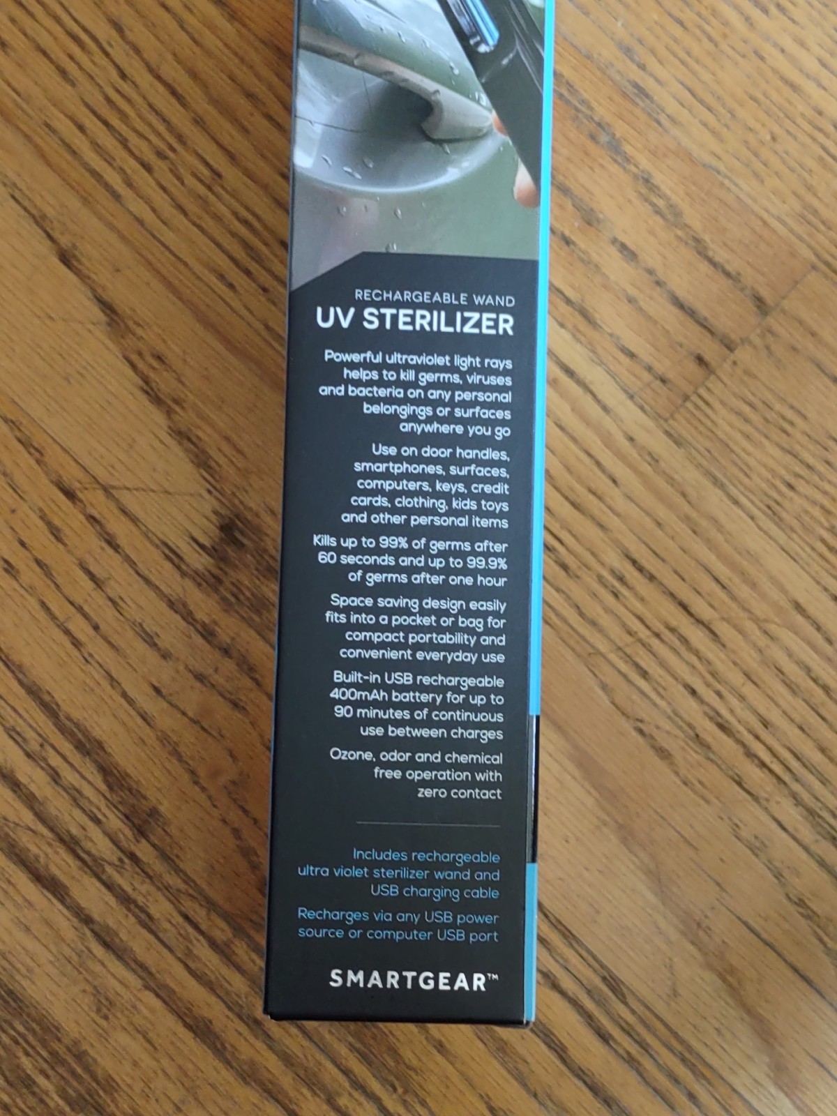 Smartgear Led Sterilization Wand New In Box Eliminates 99.9% Germs And Bacteria