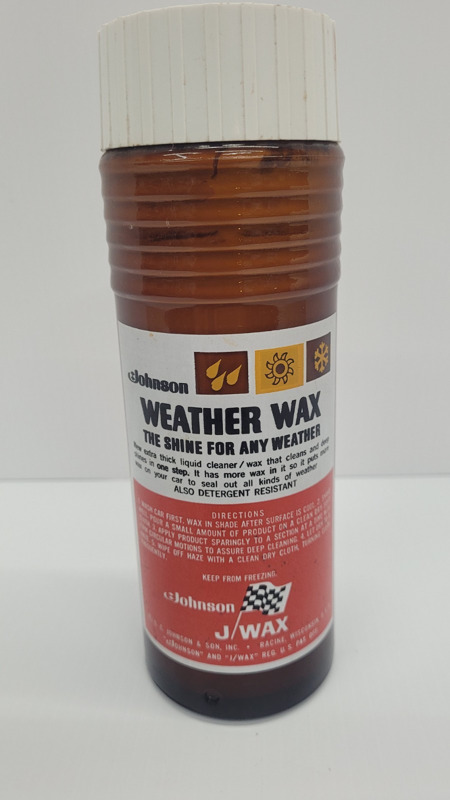 Vintage Johnson Weather Wax Cleaner/wax For Cars NOS