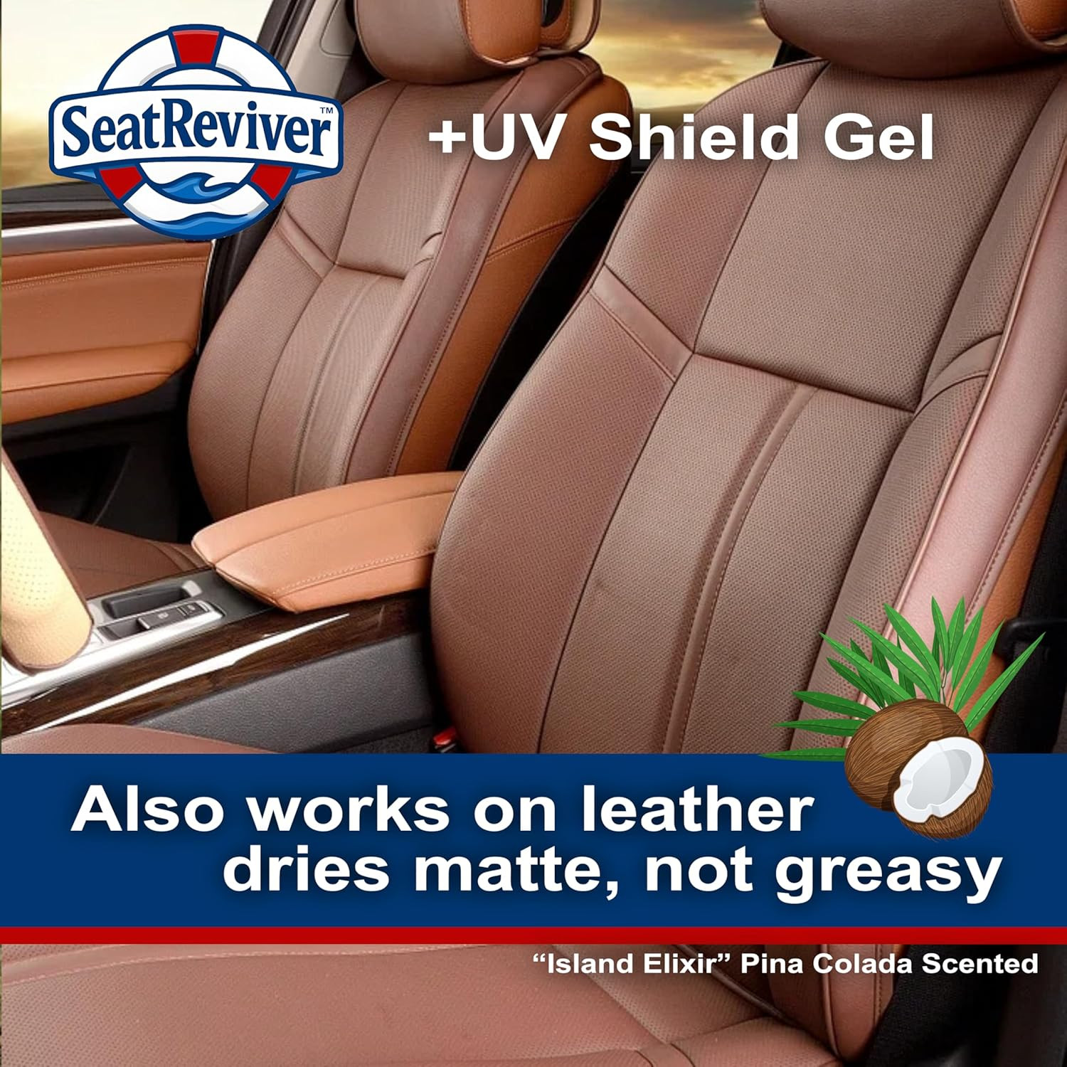 Marine Vinyl Protectant + UV Shield & Residual Bleach Neutralizer, Coconut Scent