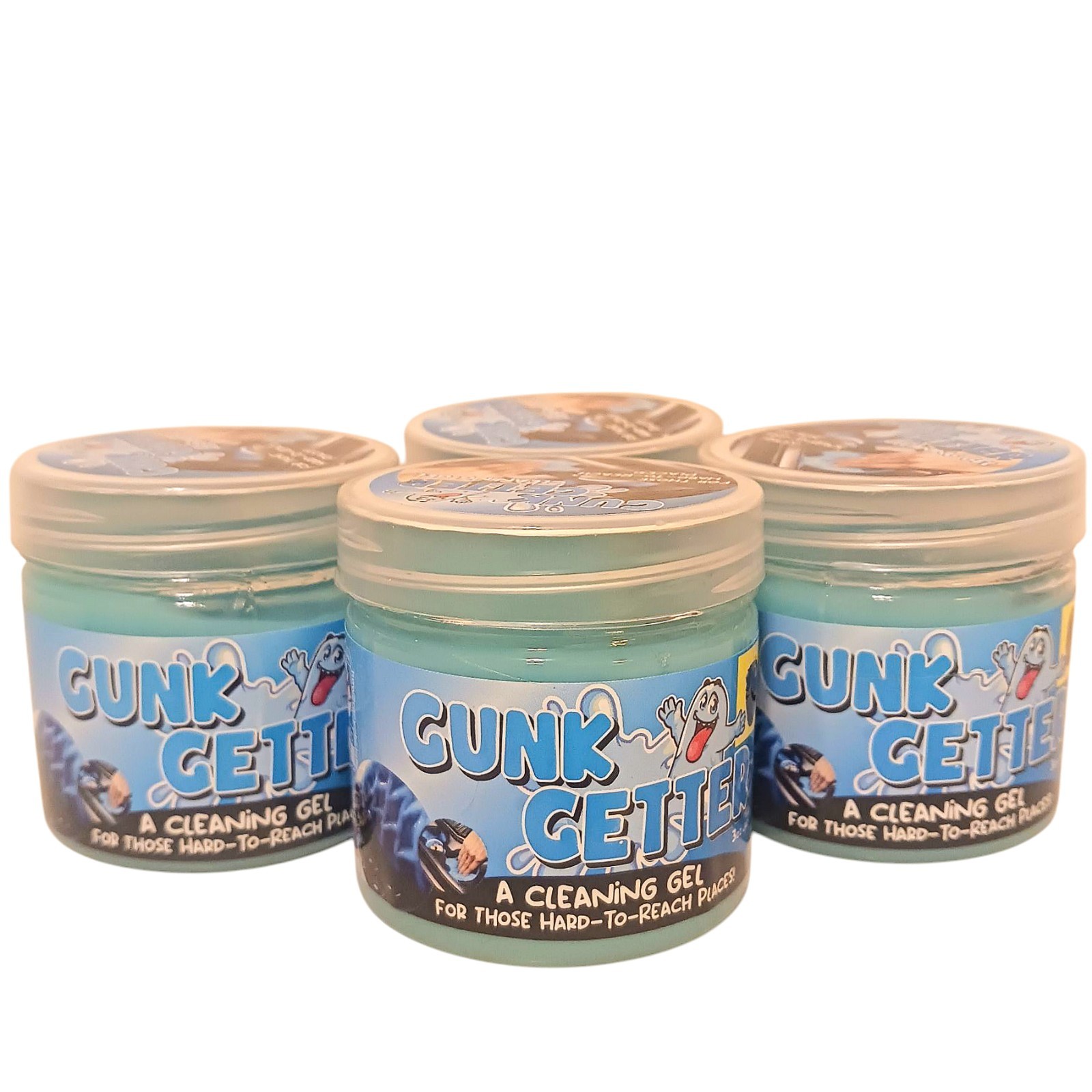 4 Pack Car Cleaning Gel Auto Electronics Gunk Getter Reusable Dust Cleaner