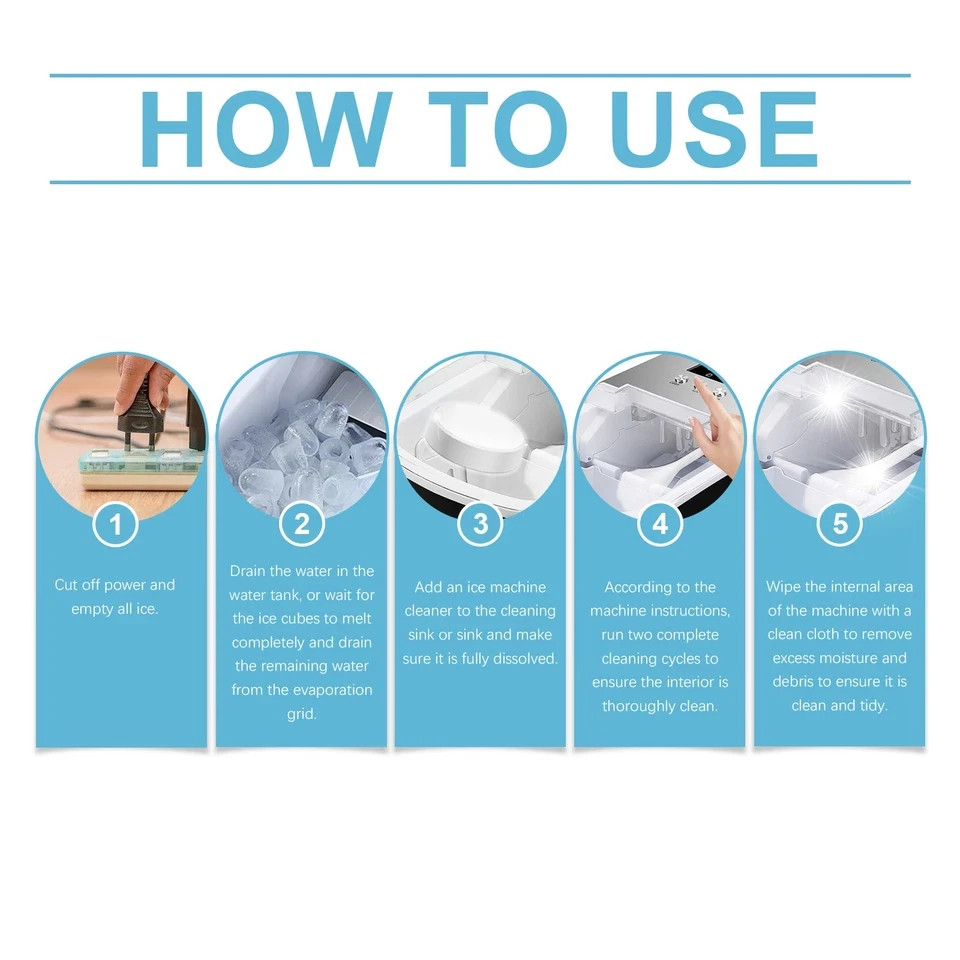NEW Ice Machine Cleaner Maker Descaler Gentle Household Cleaning&Descaling Sheet