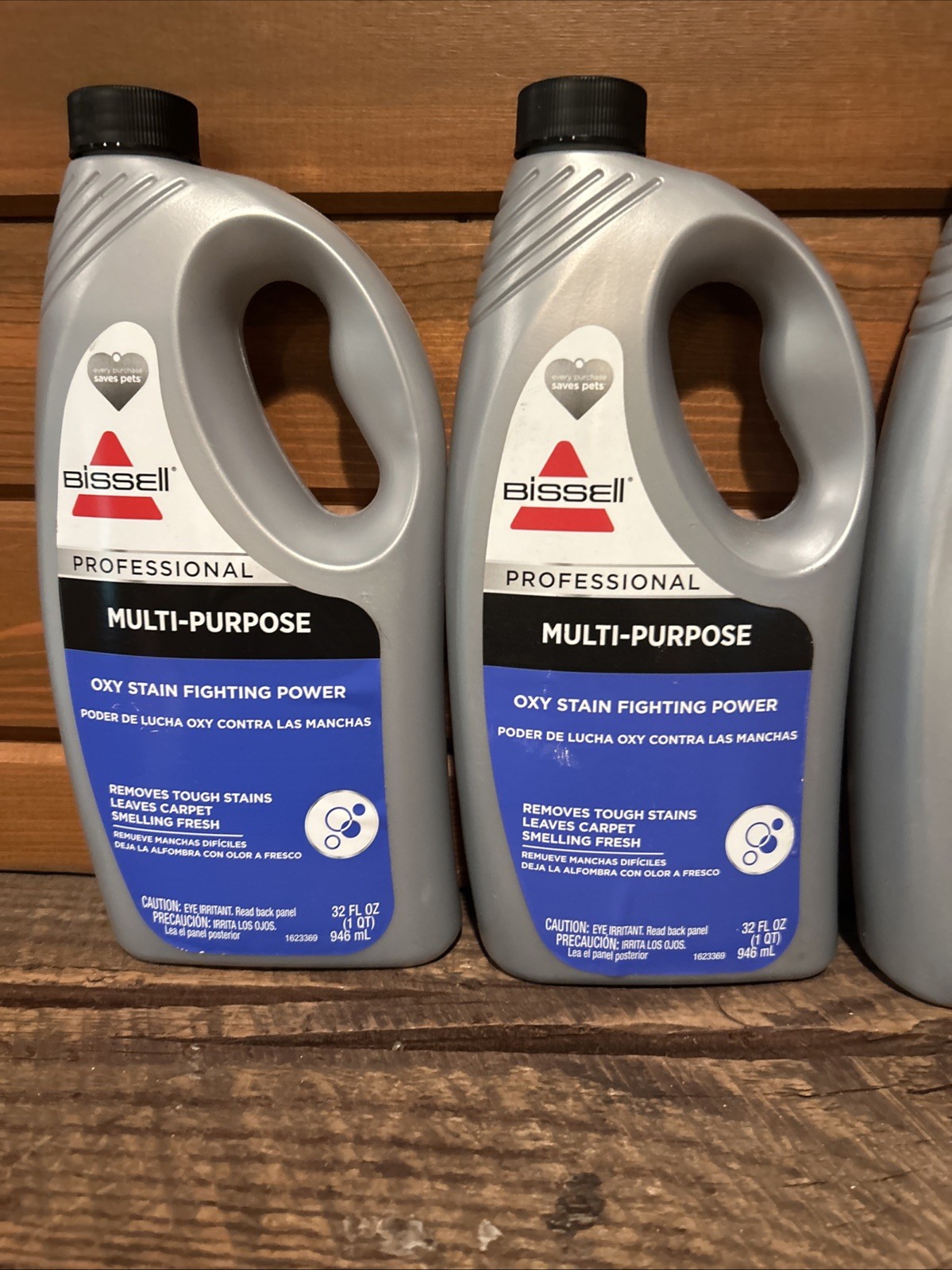 4 NOS Bissell Professional Multi-Purpose Oxy Carpet Cleaner Liquid, 32 oz.