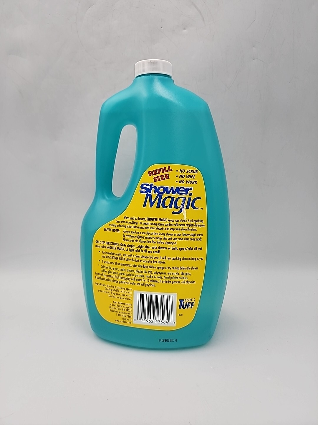Scot’s Tuff Shower Magic 64 Oz Refill 2 Qts. Rare?? New From 2000 Old Stock