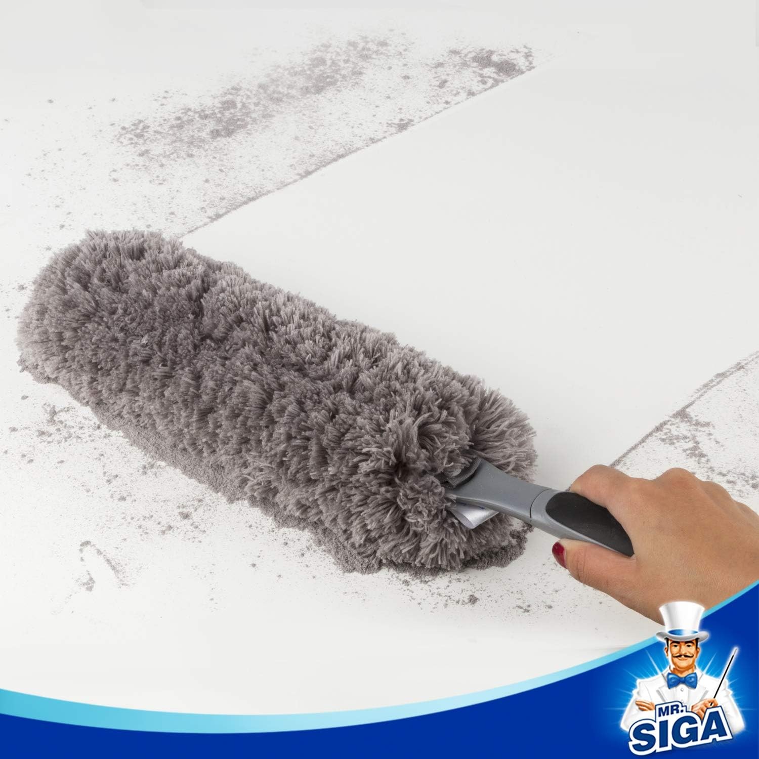 MR.SIGA Lint Free Microfiber Duster Washable Duster for Household Cleaning