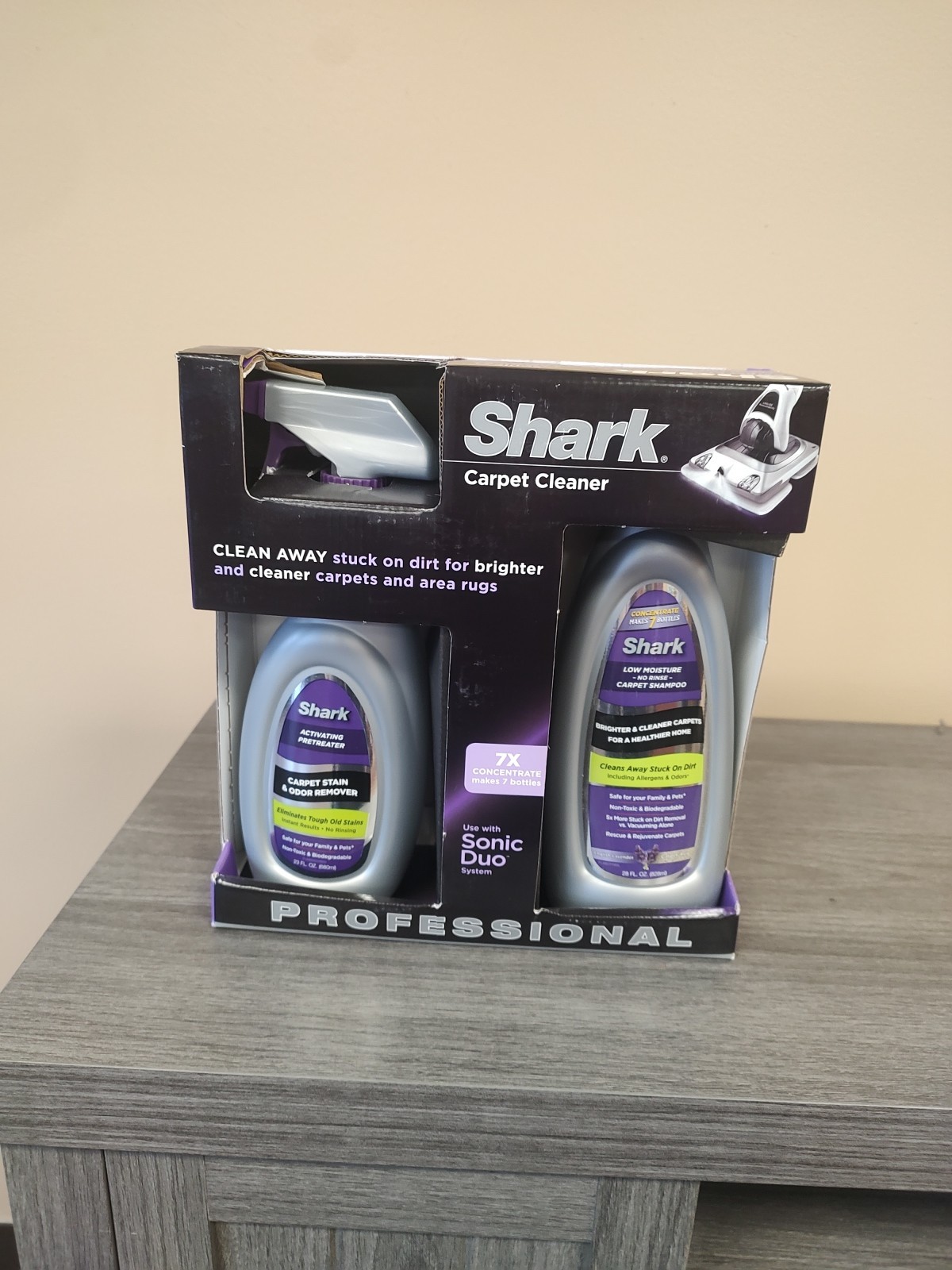 Shark Sonic Carpet Cleaner Concentrate English Lavender & Activating Spray Set