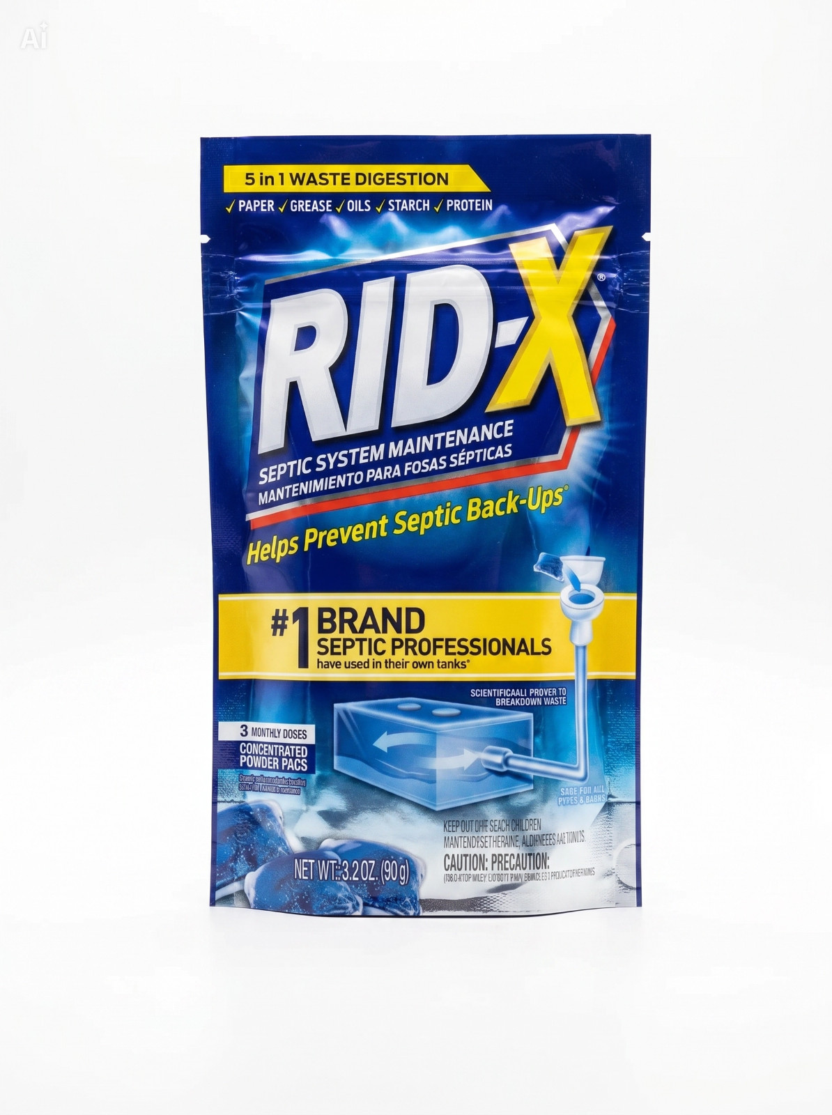 RID-X Septic Tank Treatment Pods – 3 Month Supply, Dual Action Enzymes