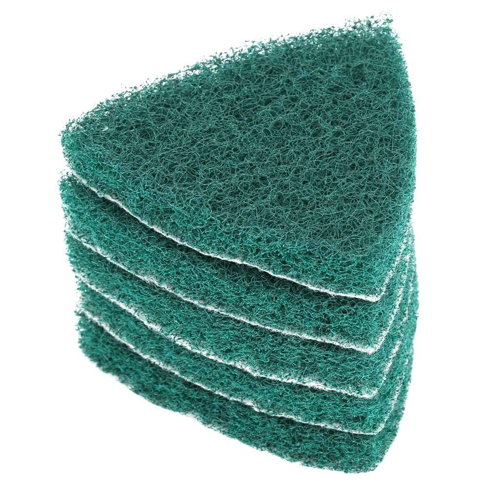 5 PCS 13mm Triangle Scouring Pads 240 Grit Polishing Grinding 3.5×3.5×3.5″