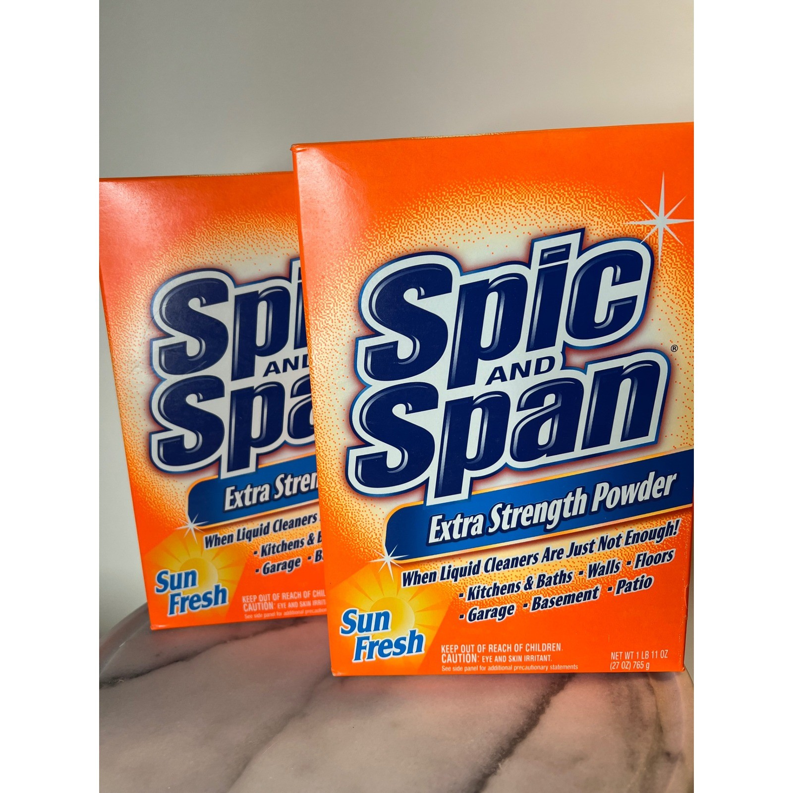 Spic and Span Extra Strength Powder Sun Fresh Scent 27 oz 2 Pack Multi-Surface