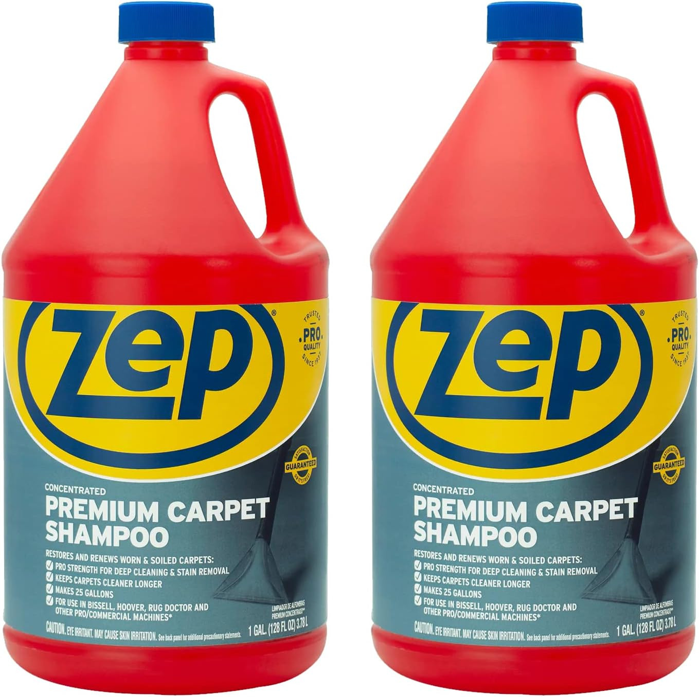 Premium Carpet Cleaner Shampoo – 1 Gallon (Case of 2) ECZUPXC1282 – Pro Strength