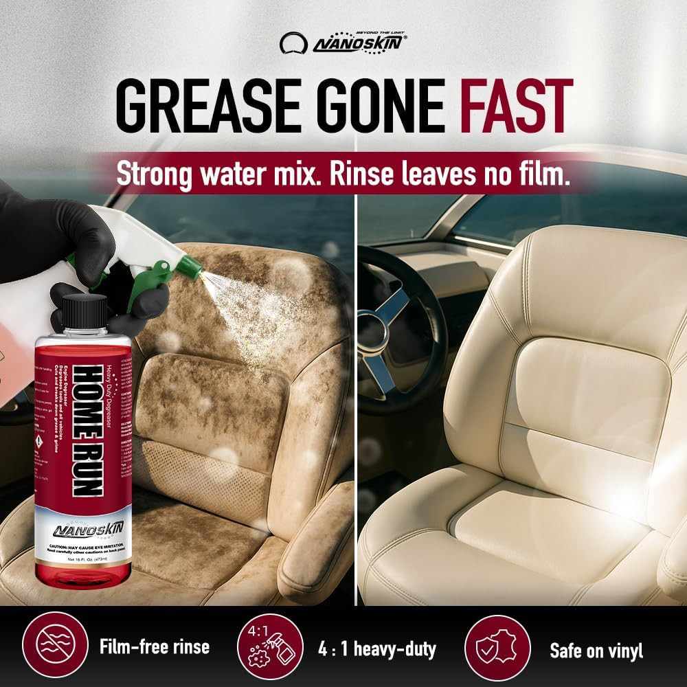 Home Run Heavy Duty Industrial Degreaser 5 Gallons – Removes Oil, Grease & Soil