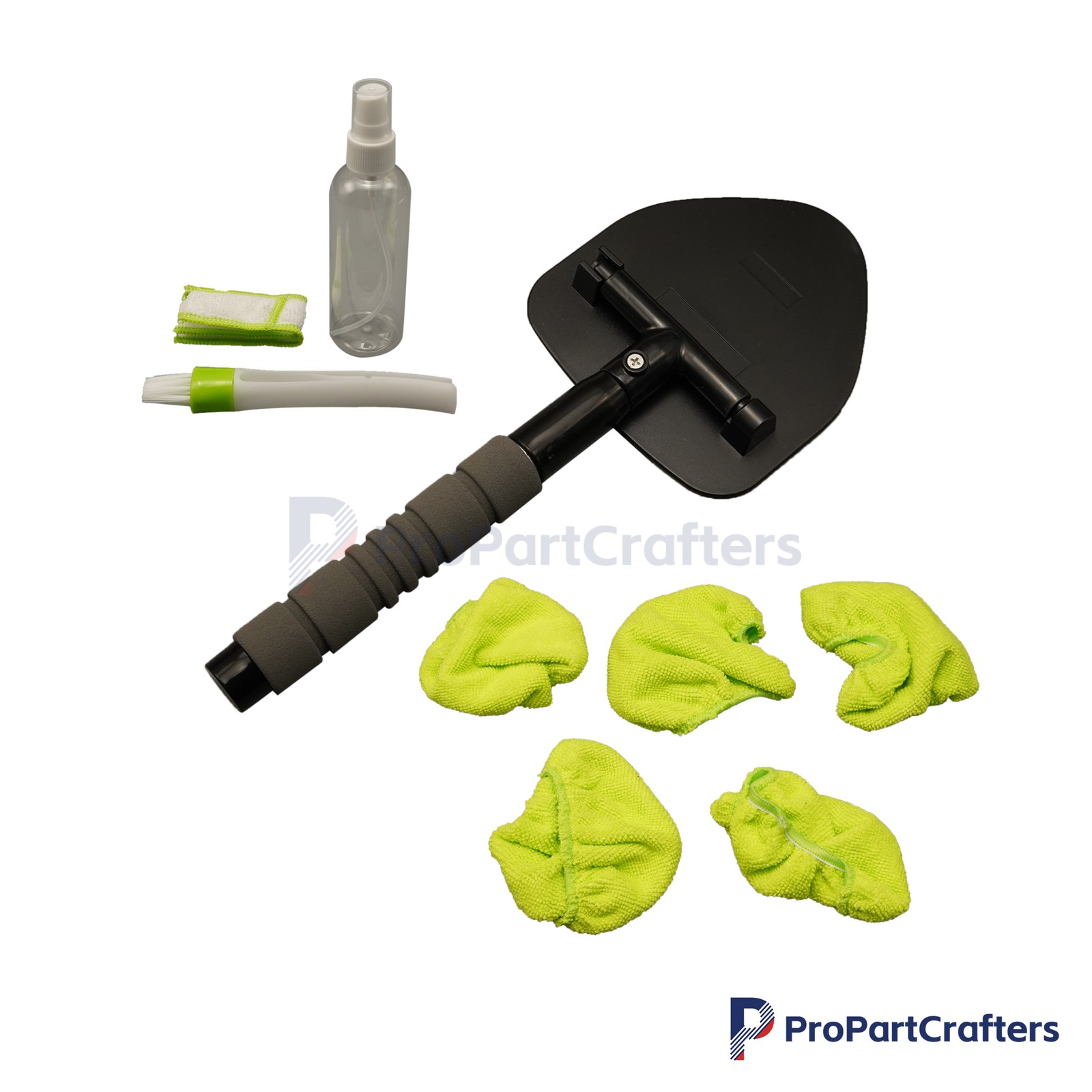 Wiper Cleaner Brush Pad Extendable Windshield Cleaning Tool Kit Car Window Glass