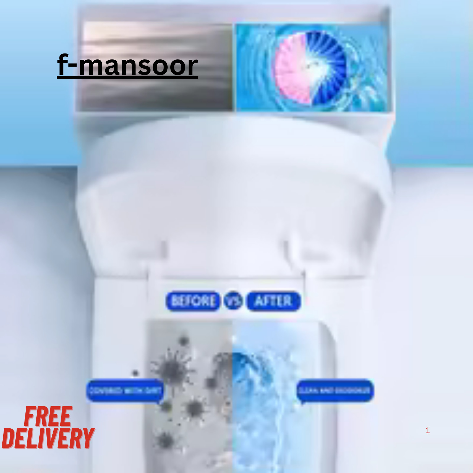 Automatic Toilet Bowl Cleaner Tablets – Continuous Release, Long-Lasting Fresh