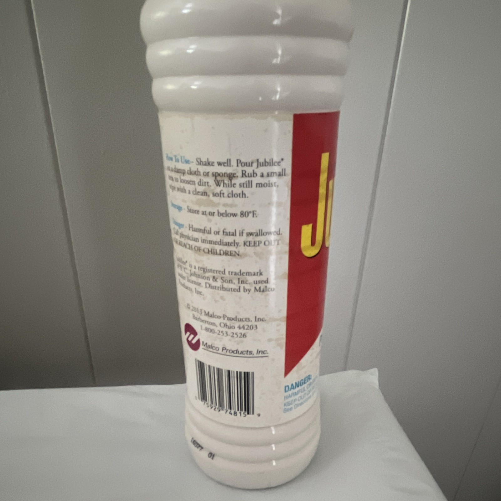 Jubilee Kitchen Liquid Cleaning Wax Protects Shines Cleans 1 Full Open Bottle