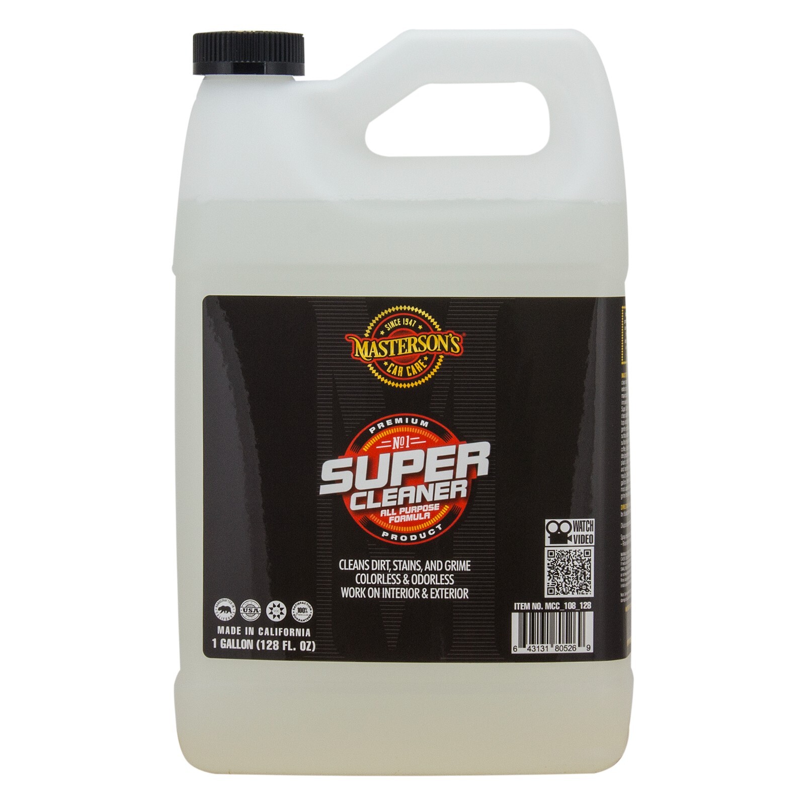 Masterson’s Car Care Super Cleaner 1 GALLON