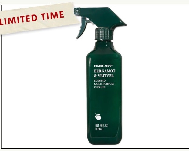 Trader Joe’s BERGAMOT & VETIVER SCENTED MULTI-PURPOSE CLEANER Spray Holiday New