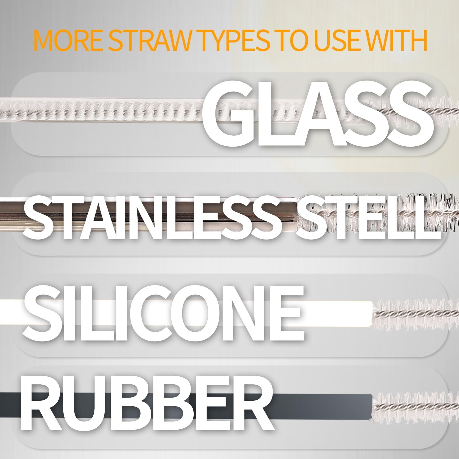 Heavy Duty Straw Cleaner Brush – 4 Pack 12.6 Inch Flexible Full-Cover Brushes…