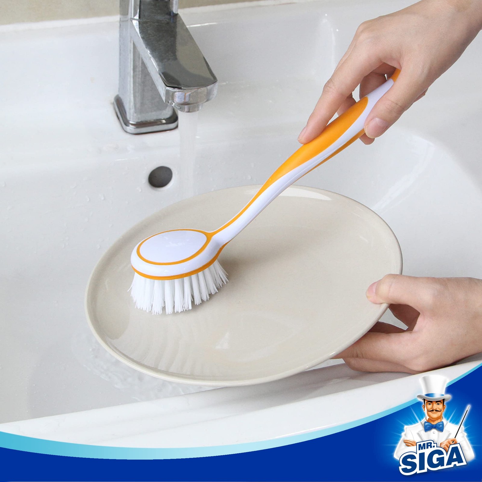Round Dish Brush Size Dia 5.5 x 25cm – Pack of 3