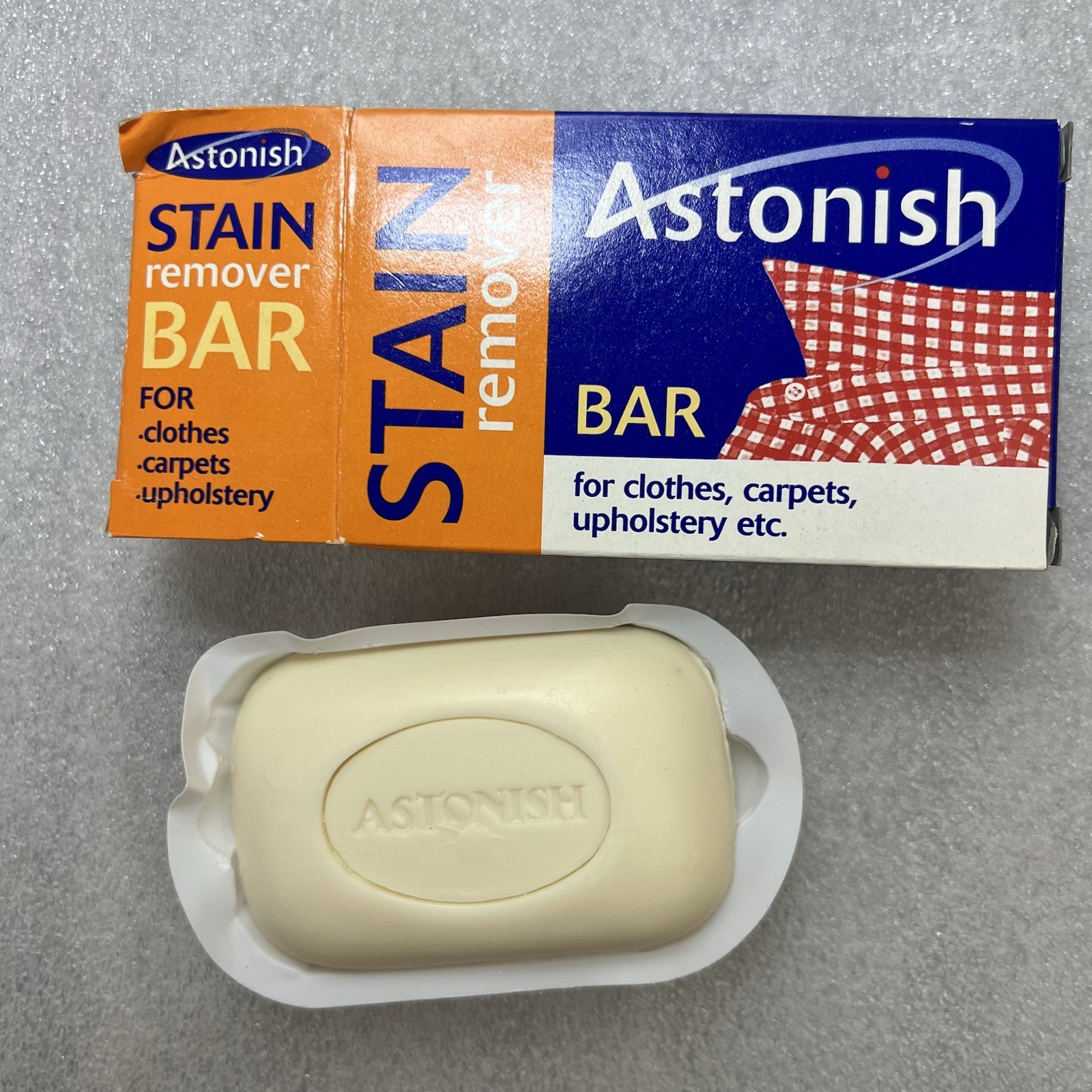 Astonish Stain Remover Bar For Clothes Carpets Upholstery Cleaning New