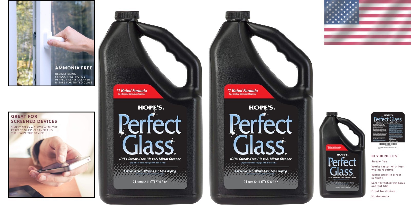 Multi-Surface Glass Cleaner Refill, Streak-Free Formula