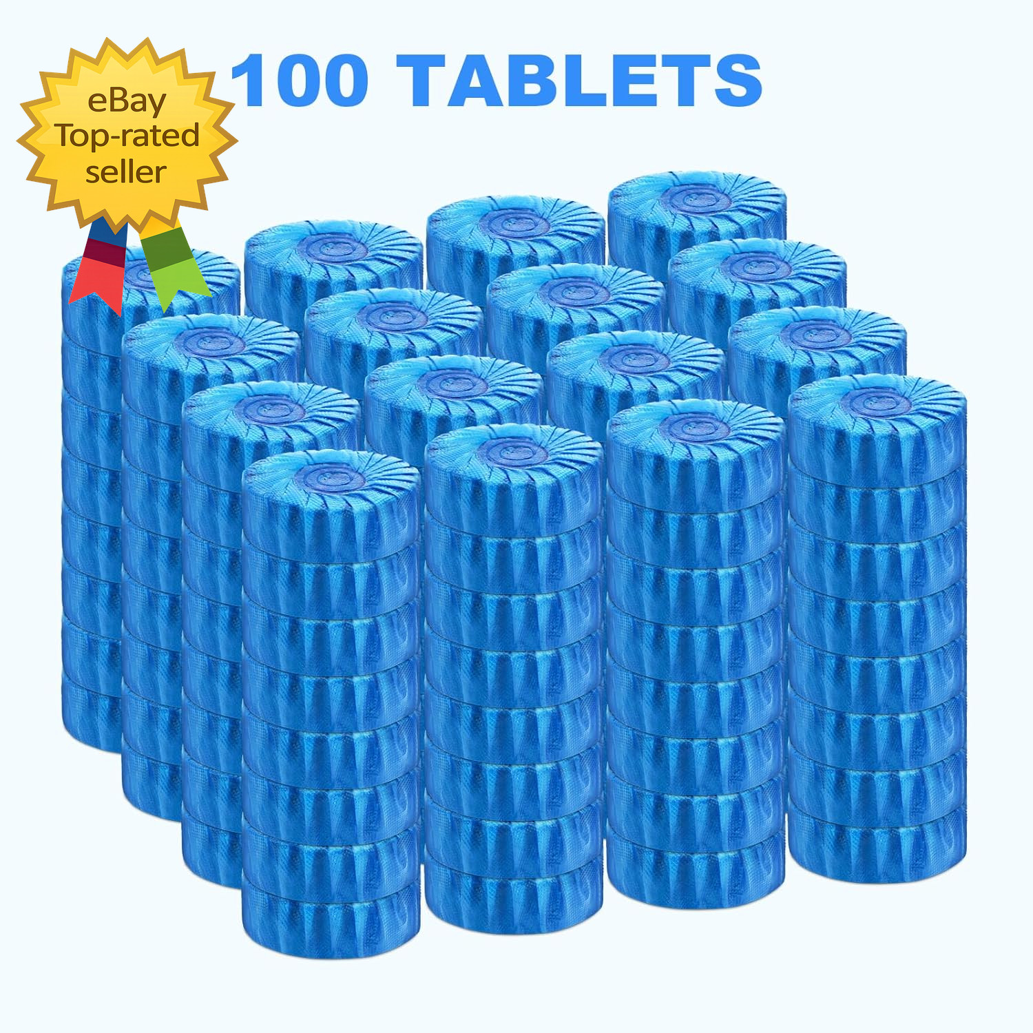 100 Pack Toilet Bowl Cleaner Tablets Long Lasting Bathroom Toilet Tank Cleaner