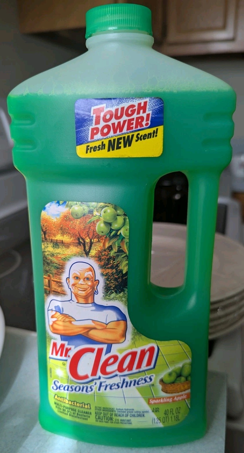 Mr. Clean Sparkling Apple Multi Purpose Cleaner New 40oz. Vintage