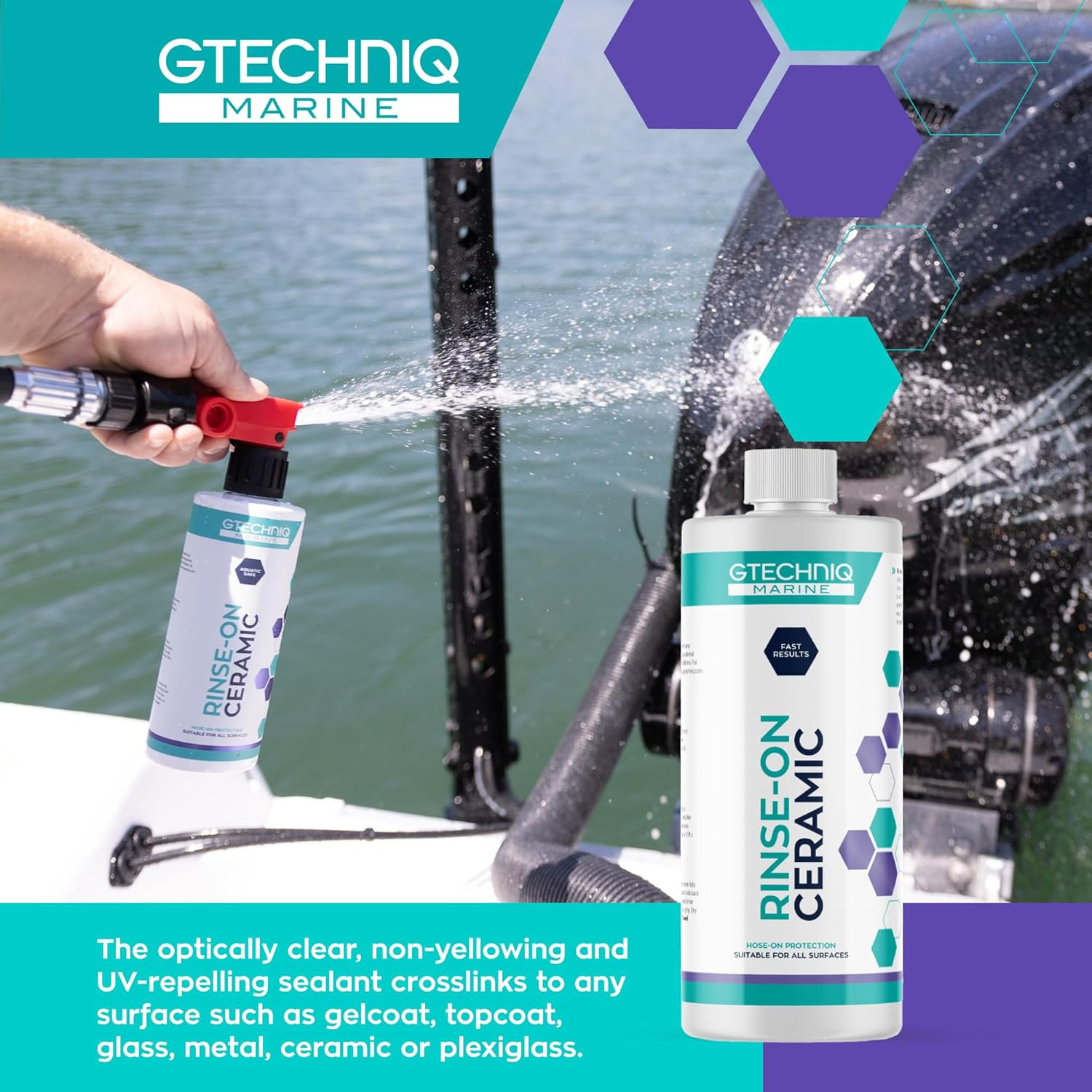 Rinse-On Ceramic – Marine Ceramic Sealant for Boats, Yachts & Jet Skis – Hose-On