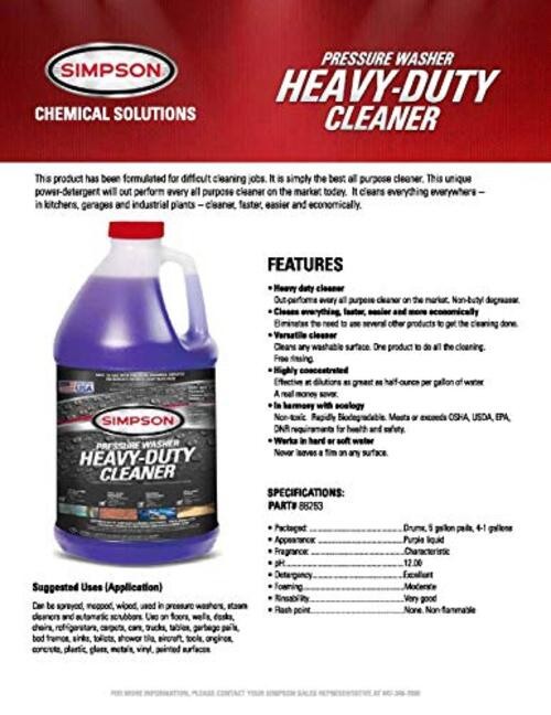 1 Gal. Cleaner, Purple Heavy-Duty