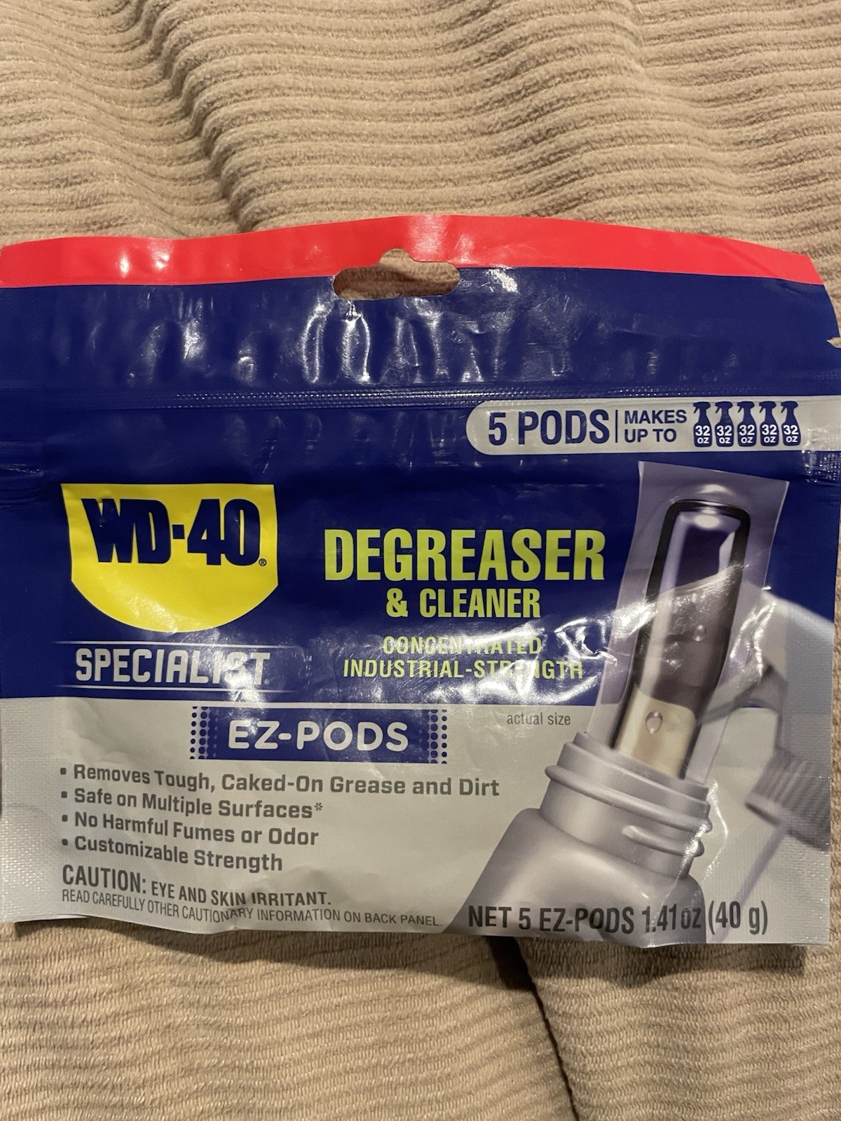 WD-40 Degreaser and Cleaner EZ-PODS, Industrial-Strength, 1Pack of 5 PODS