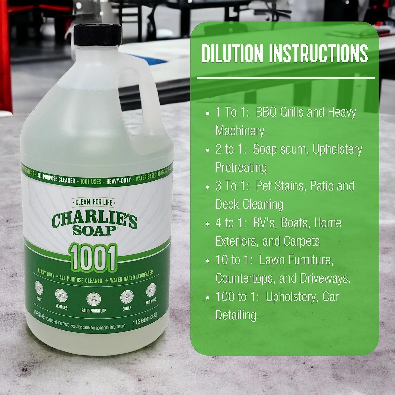 Heavy Duty Biodegradable All-Purpose Degreaser – 1 Gallon Concentrate