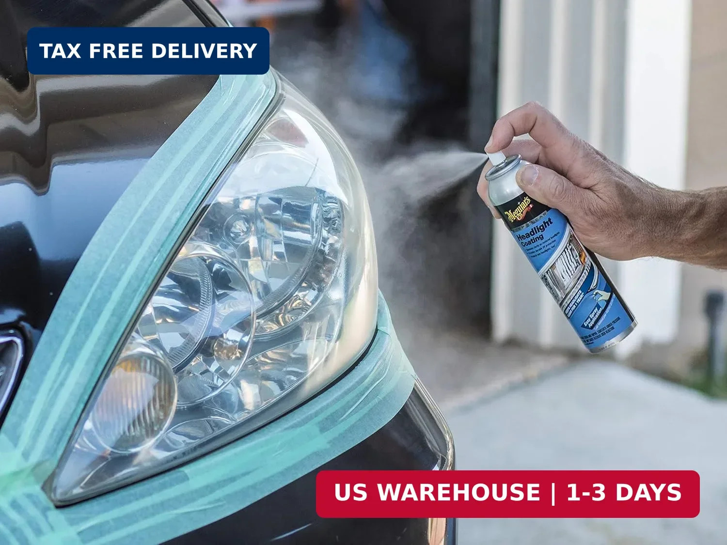 Meguiar’s Two Step Car Headlight Restoration Kit, Headlight Cleaner Restores Cle