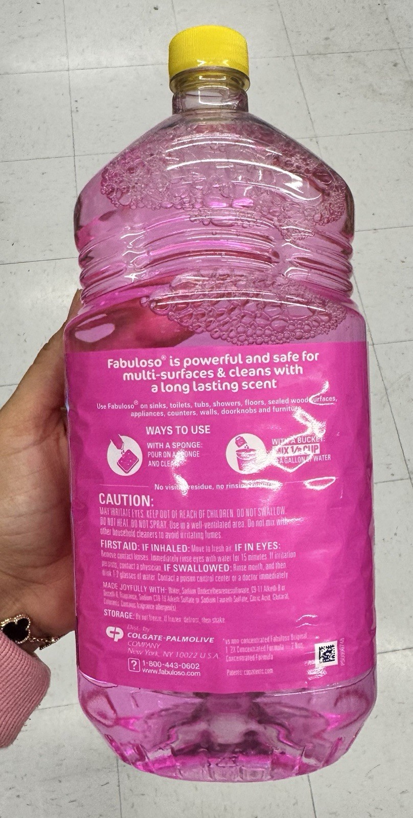 Fabuloso Multi-Purpose Cleaner 2X Concentrated, Watermelon Scent, 56 fl oz