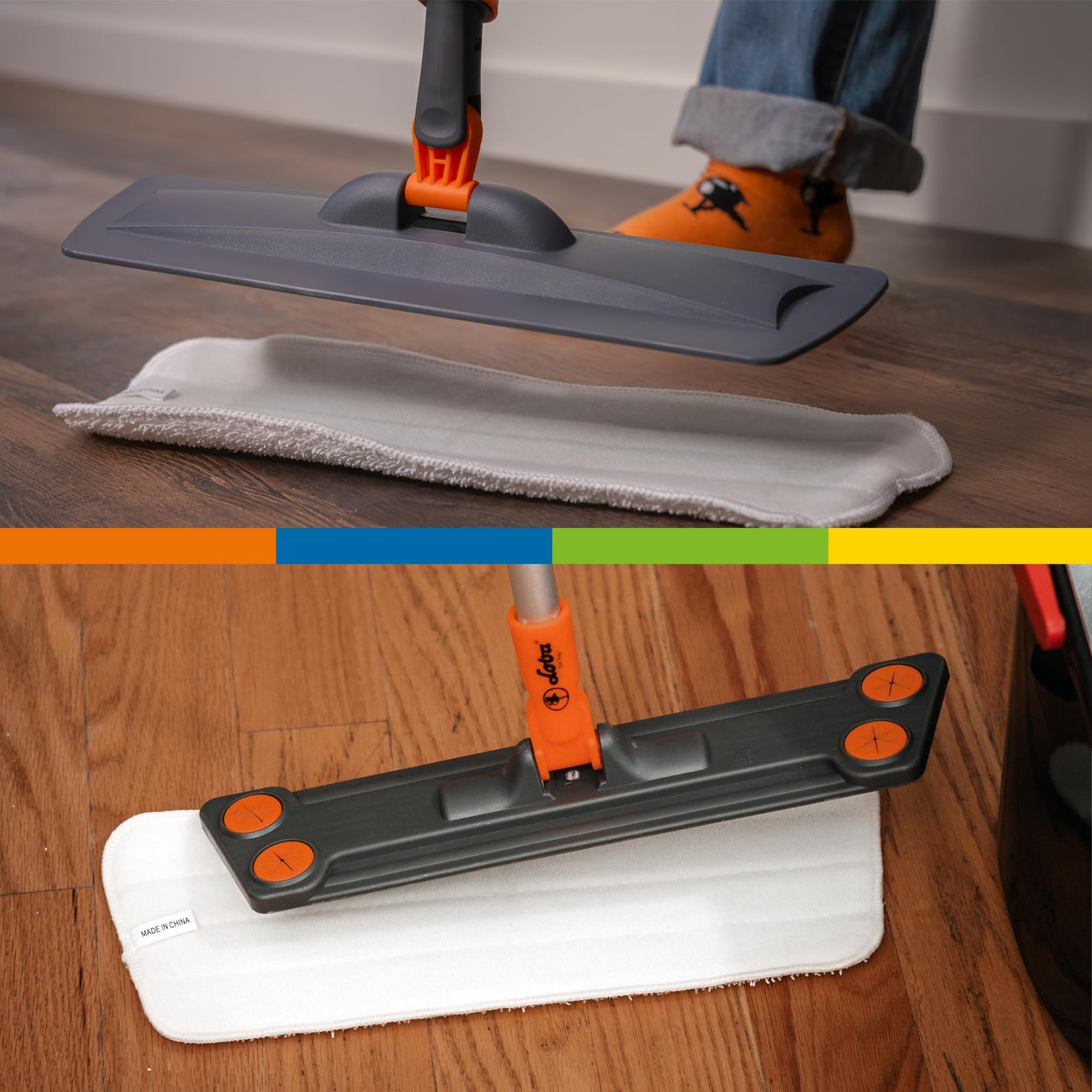 Microfiber Floor Cleaning Pad Spray Mop Mop (2 pack)