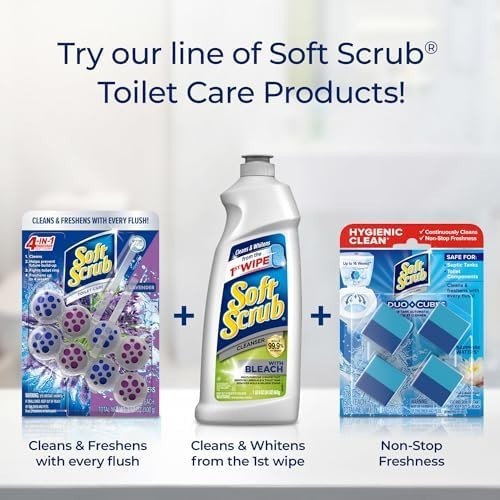 Soft Scrub 4-in-1 Rim Hanger Toilet Bowl Cleaner Lavender 2-Count