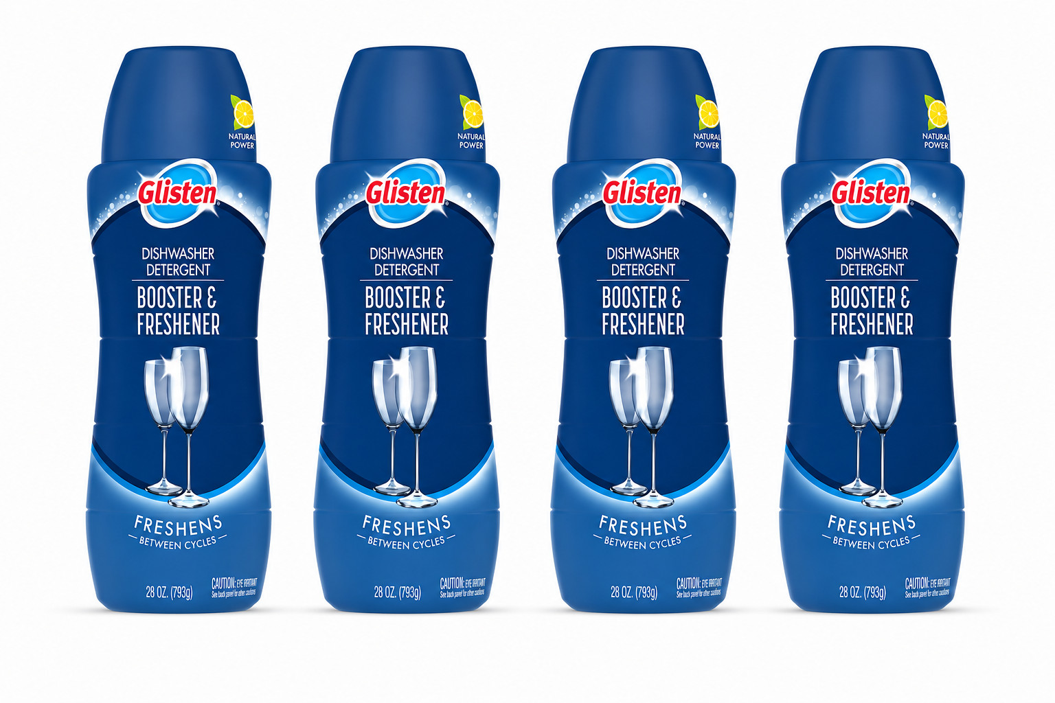 Glisten Dishwasher Detergent Booster & Freshener 28oz Each – PACK OF 4